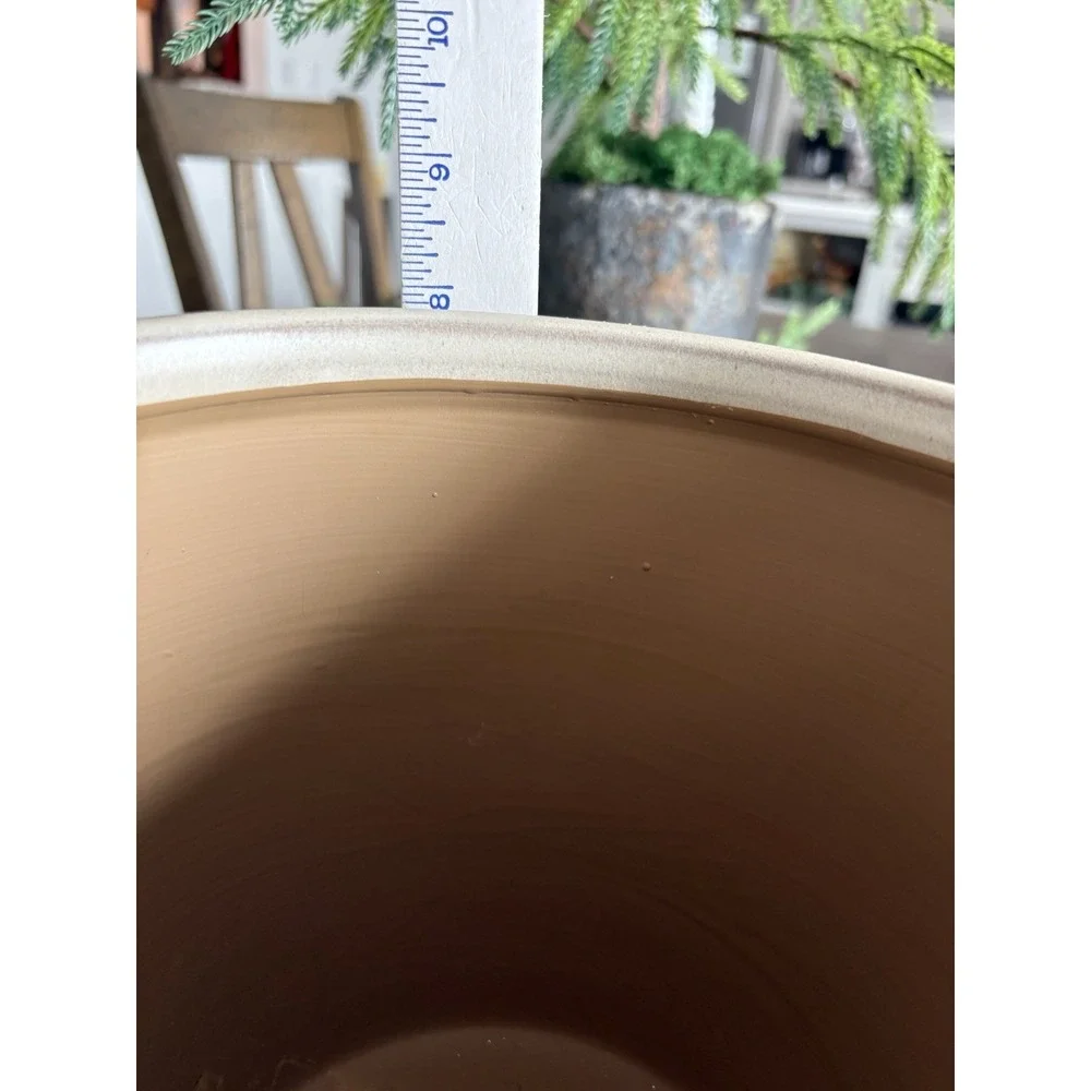 Threshold Crock 64 Oz Large Ceramic Canister Food Storage Utensils Neutral Cream